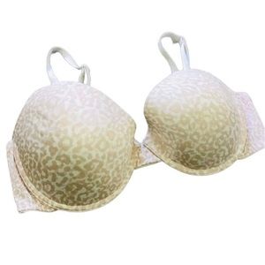Maidenform 36C Leopard Print Wire Push Up Bra